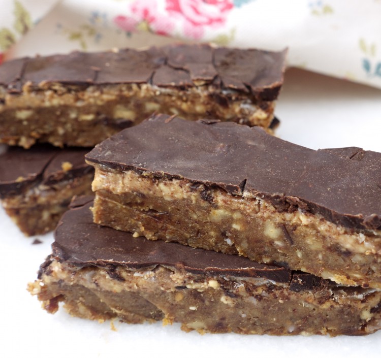 Chocolate Peanut Butter Bars - Rosanna Davison Nutrition