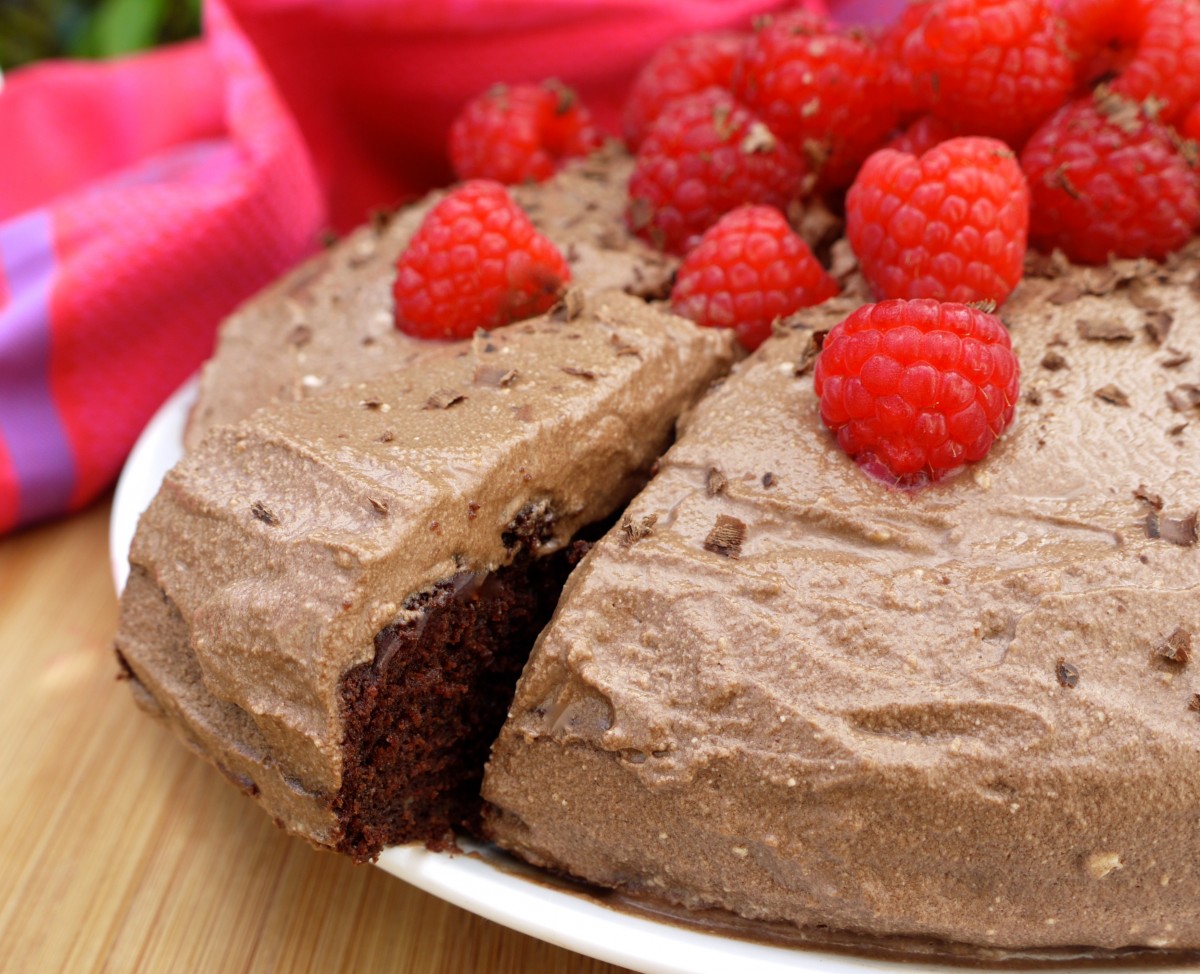 Chocolate Raspberry Cake - Rosanna Davison Nutrition